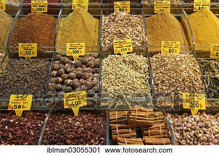 "Various teas and spices, Egyptian Bazaar or Spice Bazaar, Misir Carsisi, Eminonu, Istanbul, European side, Istanbul Province, Turkey, European side, Europe" View Large Photo Image Stock Image - "Various teas and spices, Egyptian Bazaar or Spice Bazaar, Misir Carsisi, Eminonu, Istanbul, European side, Istanbul Province, Turkey, European side, Europe". Fotosearch