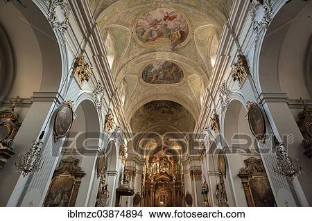 "Vaulted frescoed ceilings and chancel, Church of Mariahilf, 17th century, Vienna, Vienna State, Austria, Europe" View Large Photo Image Picture - "Vaulted frescoed ceilings and chancel, Church of Mariahilf, 17th century, Vienna, Vienna State, Austria, Europe". Fotosearch