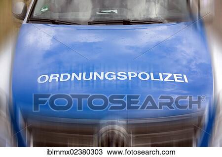 "Vehicle of the Ordnungspolizei, municipal police, Germany, Europe" View Large Photo Image Stock Image - "Vehicle of the Ordnungspolizei, municipal police, Germany, Europe". Fotosearch