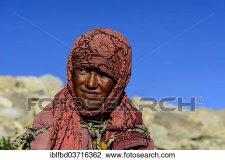 "Veiled nomad girl, portrait, Korzok, Ladakh, Jammu and Kashmir, India, Asia" View Large Photo Image Stock Image - "Veiled nomad girl, portrait, Korzok, Ladakh, Jammu and Kashmir, India, Asia". Fotosearch