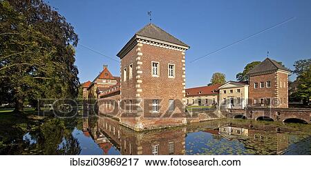 Stock Photo - "Velen Castle, moated castle, Velen, Munsterland, North Rhine-Westphalia, Germany, Europe". Fotosearch