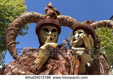 "Venetian Carnival masks and costumes at the Venetian Fair on the historic market square, Ludwigsburg, Baden-Wurttemberg, Germany, Europe" View Large Photo Image Stock Photo - "Venetian Carnival masks and costumes at the Venetian Fair on the historic market square, Ludwigsburg, Baden-Wurttemberg, Germany, Europe". Fotosearch