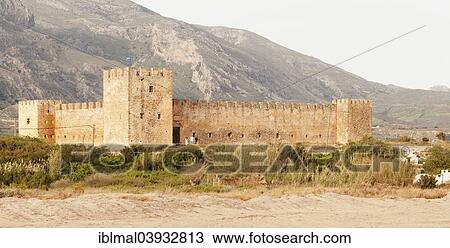 "Venetian castle, Frangokastello, Crete, Greece, Europe" View Large Photo Image Stock Image - "Venetian castle, Frangokastello, Crete, Greece, Europe". Fotosearch