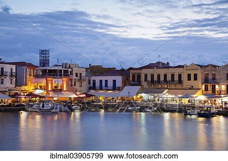 "Venetian harbour, Rethymno, Crete, Greece, Europe" View Large Photo Image Stock Photo - "Venetian harbour, Rethymno, Crete, Greece, Europe". Fotosearch