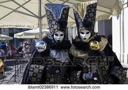 "Venetian-style carnival masks and costumes, Venetian Fair, Ludwigsburg, Baden-Wuerttemberg, Germany, Europe" View Large Photo Image Stock Image - "Venetian-style carnival masks and costumes, Venetian Fair, Ludwigsburg, Baden-Wuerttemberg, Germany, Europe". Fotosearch