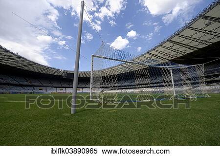 Stock Photography - "Venue for the FIFA World Cup 2014, Estadio Governador Magalhaes Pinto or Mineirao, Belo Horizonte, Minas Gerais, Brazil, South America". Fotosearch