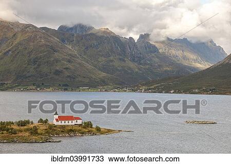 "Vestpollen Chapel in Austnesfjord, near Sildpollneset, Lofoten, Norway, Europe" View Large Photo Image Stock Image - "Vestpollen Chapel in Austnesfjord, near Sildpollneset, Lofoten, Norway, Europe". Fotosearch