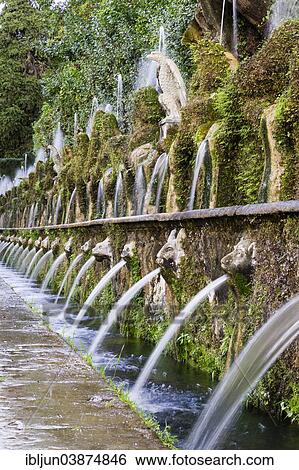 "Viala delle Cento Fontane, Avenue of the Hundred Fountains, Villa d'Este, Tivoli, Lazio, Italy, Europe" View Large Photo Image Stock Photograph - "Viala delle Cento Fontane, Avenue of the Hundred Fountains, Villa d'Este, Tivoli, Lazio, Italy, Europe". Fotosearch
