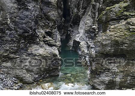 Stock Photography - "Viamala gorge near Thusis, canton of Grisons, Switzerland, Europe". Fotosearch