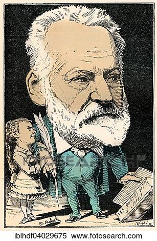 "Victor Marie Hugo, a French poet, political caricature, 1882, by Alphonse Hector Colomb pseudonym B. Moloch, a French caricaturist" View Large Photo Image Stock Photography - "Victor Marie Hugo, a French poet, political caricature, 1882, by Alphonse Hector Colomb pseudonym B. Moloch, a French caricaturist". Fotosearch