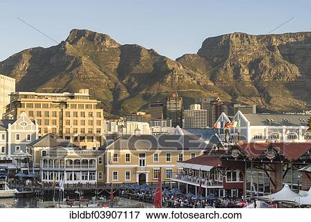 "Victoria and Alfred Waterfront, Table Mountain and Devil's Peak at the back, Table Bay on the Atlantic Ocean, Cape Town, Western Cape, South Africa, Africa" View Large Photo Image Stock Photo - "Victoria and Alfred Waterfront, Table Mountain and Devil's Peak at the back, Table Bay on the Atlantic Ocean, Cape Town, Western Cape, South Africa, Africa". Fotosearch