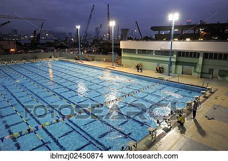 "Victoria Harbour and swimming pool at dusk, Wan Chai, Hong Kong Island, Hong Kong, China, Asia" View Large Photo Image Picture - "Victoria Harbour and swimming pool at dusk, Wan Chai, Hong Kong Island, Hong Kong, China, Asia". Fotosearch
