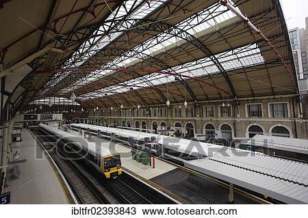 Stock Image - "Victoria Station, London, England, United Kingdom, Europe". Fotosearch
