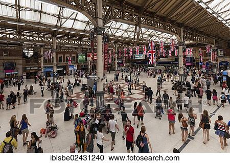 "Victoria Station railway station, London, England, United Kingdom, Europe" View Large Photo Image Stock Image - "Victoria Station railway station, London, England, United Kingdom, Europe". Fotosearch