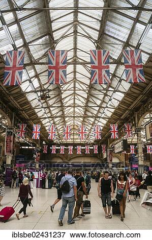 "Victoria Station railway station, London, England, United Kingdom, Europe" View Large Photo Image Stock Photo - "Victoria Station railway station, London, England, United Kingdom, Europe". Fotosearch