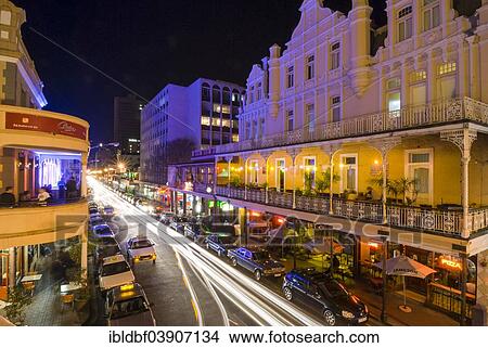 "Victorian houses, light trails in Long Street, at night, Cape Town, Western Cape, South Africa, Africa" View Large Photo Image Picture - "Victorian houses, light trails in Long Street, at night, Cape Town, Western Cape, South Africa, Africa". Fotosearch