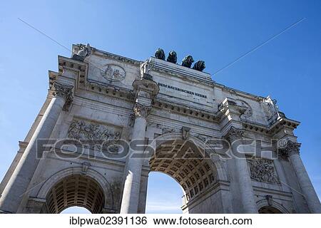 "Victory Gate in Munich, Bavaria, Germany, Europe, PublicGround, Europe" View Large Photo Image Stock Photograph - "Victory Gate in Munich, Bavaria, Germany, Europe, PublicGround, Europe". Fotosearch