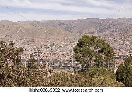 "View across Cusco from Christo Blanco, Andean highlands, Peru, South America" View Large Photo Image Stock Image - "View across Cusco from Christo Blanco, Andean highlands, Peru, South America". Fotosearch