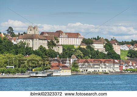 "View across Lake Constance towards the historic district of Meersburg, Bodenseekreis district, Baden-Wuerttemberg, Germany, Europe" View Large Photo Image Stock Image - "View across Lake Constance towards the historic district of Meersburg, Bodenseekreis district, Baden-Wuerttemberg, Germany, Europe". Fotosearch