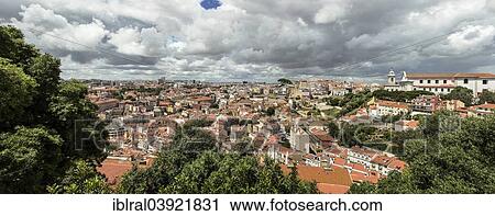 "View across Lisbon to the north, from Sao Jorge Castle, Lisbon, Portugal, Europe" View Large Photo Image Stock Image - "View across Lisbon to the north, from Sao Jorge Castle, Lisbon, Portugal, Europe". Fotosearch