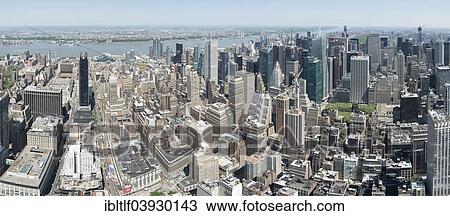 Stock Image - "View across Manhattan, New York City, New York, United States, North America". Fotosearch