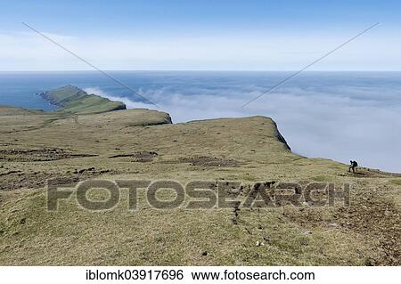 Stock Photograph - "View across Mykines, Utoyggjar, Faroe Islands, Denmark, Europe". Fotosearch