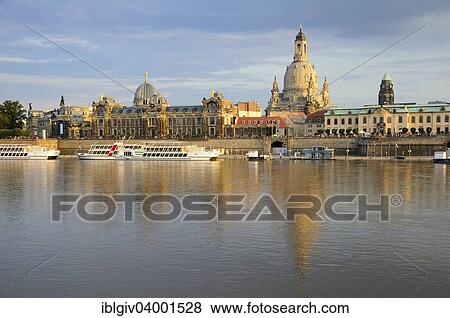 "View across the Elbe River of the Dresden Academy of Fine Arts and Dresden Frauenkirche, Church of Our Lady, Dresden, Saxony, Germany, Europe" View Large Photo Image Stock Photo - "View across the Elbe River of the Dresden Academy of Fine Arts and Dresden Frauenkirche, Church of Our Lady, Dresden, Saxony, Germany, Europe". Fotosearch