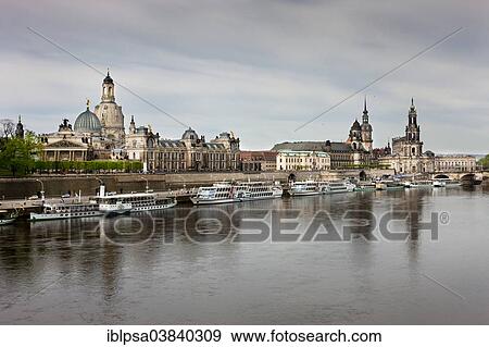 "View across the Elbe river with the historic district behind, Dresden, Saxony, Germany, Europe" View Large Photo Image Stock Photo - "View across the Elbe river with the historic district behind, Dresden, Saxony, Germany, Europe". Fotosearch