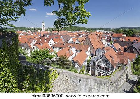"View across the historic centre to St Martin's Church, Biberach an der Riss, Upper Swabia, Baden-Wurttemberg, Germany, Europe" View Large Photo Image Stock Image - "View across the historic centre to St Martin's Church, Biberach an der Riss, Upper Swabia, Baden-Wurttemberg, Germany, Europe". Fotosearch