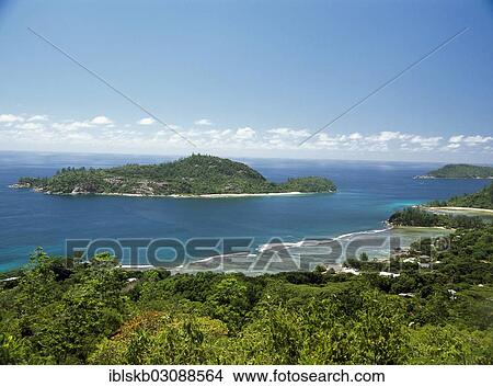 "View from a hill on Mahe Island towards an island off the coast, Mahe, Seychelles, Africa" View Large Photo Image Picture - "View from a hill on Mahe Island towards an island off the coast, Mahe, Seychelles, Africa". Fotosearch
