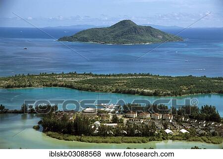 "View from a hill on Mahe Island towards an island off the coast, Mahe, Seychelles, Africa" View Large Photo Image Stock Photo - "View from a hill on Mahe Island towards an island off the coast, Mahe, Seychelles, Africa". Fotosearch