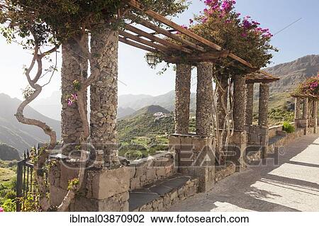"View from a terrace in a park of the surrounding mountains, Tejeda, Gran Canaria, Canary Islands, Spain, Europe" View Large Photo Image Stock Image - "View from a terrace in a park of the surrounding mountains, Tejeda, Gran Canaria, Canary Islands, Spain, Europe". Fotosearch