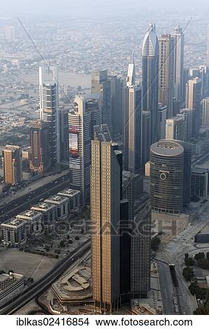 View from Burj Khalifa over Dubai International Financial Centre, United Arab Emirates, Middle East, Asia View Large Photo Image Picture - View from Burj Khalifa over Dubai International Financial Centre, United Arab Emirates, Middle East, Asia. Fotosearch