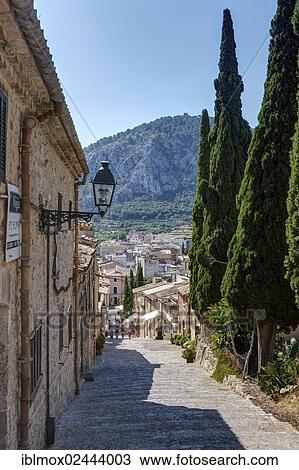 "View from Calvary to the old town of Pollenca, Mallorca, Majorca, Balearic Islands, Spain, Europe" View Large Photo Image Stock Image - "View from Calvary to the old town of Pollenca, Mallorca, Majorca, Balearic Islands, Spain, Europe". Fotosearch