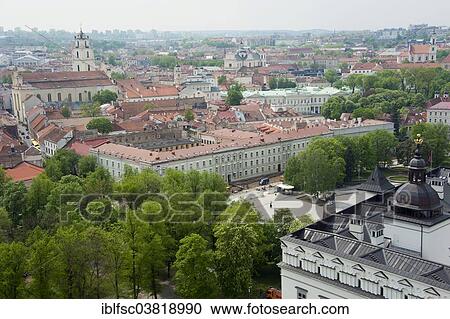 "View from Castle Hill, historic centre, Vilnius, Lithuania, Baltic States, Europe" View Large Photo Image Stock Image - "View from Castle Hill, historic centre, Vilnius, Lithuania, Baltic States, Europe". Fotosearch