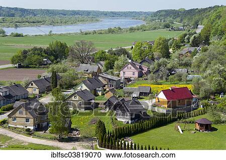 "View from Castle Hill, Nemunas River, Seredzius, Lithuania, Baltic States, Europe" View Large Photo Image Stock Image - "View from Castle Hill, Nemunas River, Seredzius, Lithuania, Baltic States, Europe". Fotosearch