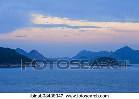 "View from Copacabana over the ocean and the hills at sunset, Rio de Janeiro, Rio de Janeiro State, Brazil, South America" View Large Photo Image Stock Photo - "View from Copacabana over the ocean and the hills at sunset, Rio de Janeiro, Rio de Janeiro State, Brazil, South America". Fotosearch