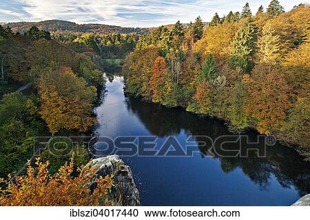 "View from Externsteine on Wiembecketeich lake, Horn-Bad Meinberg, Teutoburg Forest, North Rhine-Westphalia, Germany, Europe" View Large Photo Image Stock Image - "View from Externsteine on Wiembecketeich lake, Horn-Bad Meinberg, Teutoburg Forest, North Rhine-Westphalia, Germany, Europe". Fotosearch