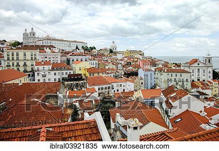 "View from Jardim do Castelo de Sao Jorge across the Alfama district, Lisbon, Portugal, Europe" View Large Photo Image Stock Photography - "View from Jardim do Castelo de Sao Jorge across the Alfama district, Lisbon, Portugal, Europe". Fotosearch
