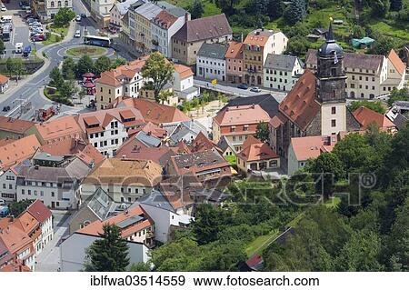 "View from Koenigstein Fortress over the town of Koenigstein, Konigstein, Saxon Switzerland region, Saxony, Germany, Europe" View Large Photo Image Stock Photo - "View from Koenigstein Fortress over the town of Koenigstein, Konigstein, Saxon Switzerland region, Saxony, Germany, Europe". Fotosearch