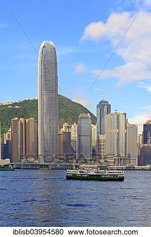 "View from Kowloon on Hong Kong Island's skyline on Hong Kong River, Central, with the IFC Tower, Hong Kong, China, Asia" View Large Photo Image Stock Image - "View from Kowloon on Hong Kong Island's skyline on Hong Kong River, Central, with the IFC Tower, Hong Kong, China, Asia". Fotosearch