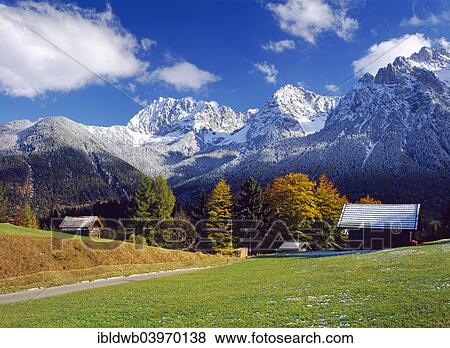 "View from Kranzberg near Mittenwald to the Karwendel Range, Upper Bavaria, Bavaria, Germany, Europe" View Large Photo Image Stock Photo - "View from Kranzberg near Mittenwald to the Karwendel Range, Upper Bavaria, Bavaria, Germany, Europe". Fotosearch