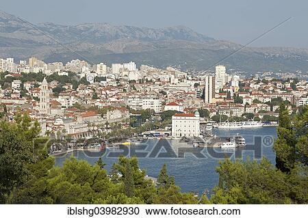 "View from Marjan Hill, Split, Dalmatia, Croatia, Europe" View Large Photo Image Stock Image - "View from Marjan Hill, Split, Dalmatia, Croatia, Europe". Fotosearch