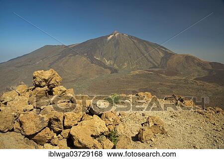 "View from Mt Alto de Guajara, 2717m, to Mt Pico de Teide, 3718m, Tenerife, Canary Islands, Spain, Europe" View Large Photo Image Stock Photo - "View from Mt Alto de Guajara, 2717m, to Mt Pico de Teide, 3718m, Tenerife, Canary Islands, Spain, Europe". Fotosearch