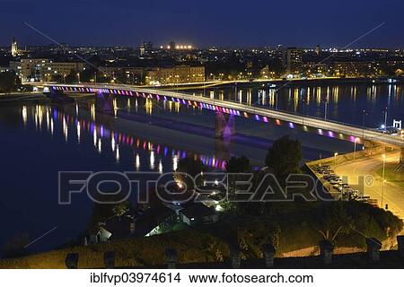 "View from Petrovaradin Fortress of Liberty Bridge over the Danube, Novi Sad, Vojvodina province, Serbia, Europe" View Large Photo Image Picture - "View from Petrovaradin Fortress of Liberty Bridge over the Danube, Novi Sad, Vojvodina province, Serbia, Europe". Fotosearch
