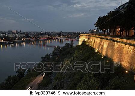 "View from Petrovaradin Fortress of Liberty Bridge over the Danube, Novi Sad, Vojvodina province, Serbia, Europe" View Large Photo Image Stock Photo - "View from Petrovaradin Fortress of Liberty Bridge over the Danube, Novi Sad, Vojvodina province, Serbia, Europe". Fotosearch