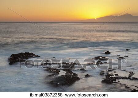"View from Puerto de las Nieves to Tenerife at sunset, Gran Canaria, Canary Islands, Spain, Europe" View Large Photo Image Stock Photo - "View from Puerto de las Nieves to Tenerife at sunset, Gran Canaria, Canary Islands, Spain, Europe". Fotosearch