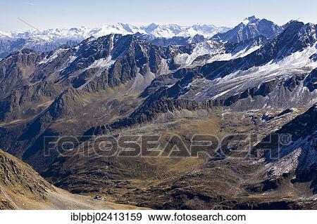 View from Rinnenspitze Mountain towards Franz Senn Hut, Stubai Alps, Tyrol, Austria, Europe View Large Photo Image Stock Photo - View from Rinnenspitze Mountain towards Franz Senn Hut, Stubai Alps, Tyrol, Austria, Europe. Fotosearch