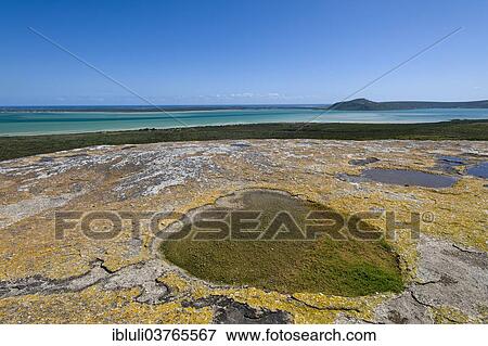 "View from rocky outcrop over Langebaan lagoon, West Coast National Park, South Africa, Africa" View Large Photo Image Stock Photo - "View from rocky outcrop over Langebaan lagoon, West Coast National Park, South Africa, Africa". Fotosearch