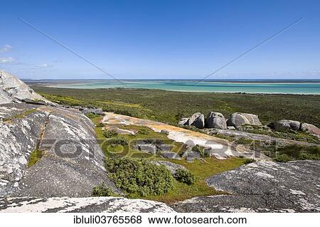 "View from rocky outcrop over Langebaan lagoon, West Coast National Park, South Africa, Africa" View Large Photo Image Stock Photo - "View from rocky outcrop over Langebaan lagoon, West Coast National Park, South Africa, Africa". Fotosearch